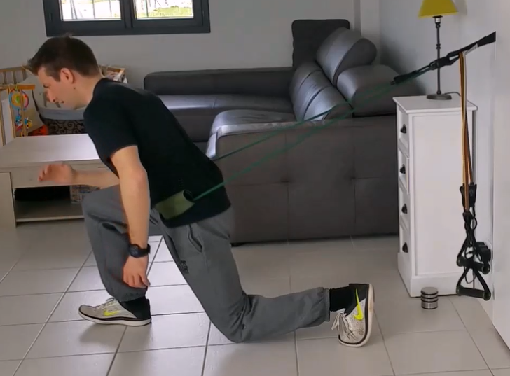 fente avec élastique